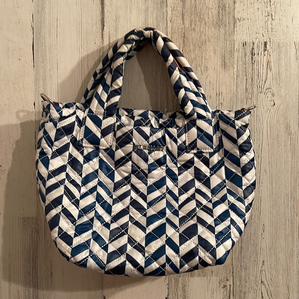 MZ Wallace ocean tile pattern small Metro tote deluxe